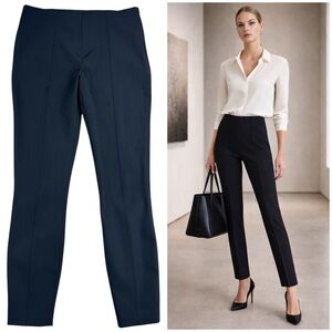 The ROW Casso Stretch Ponte Slim Tailored Pants Size 0 Quiet Luxury Minimalist